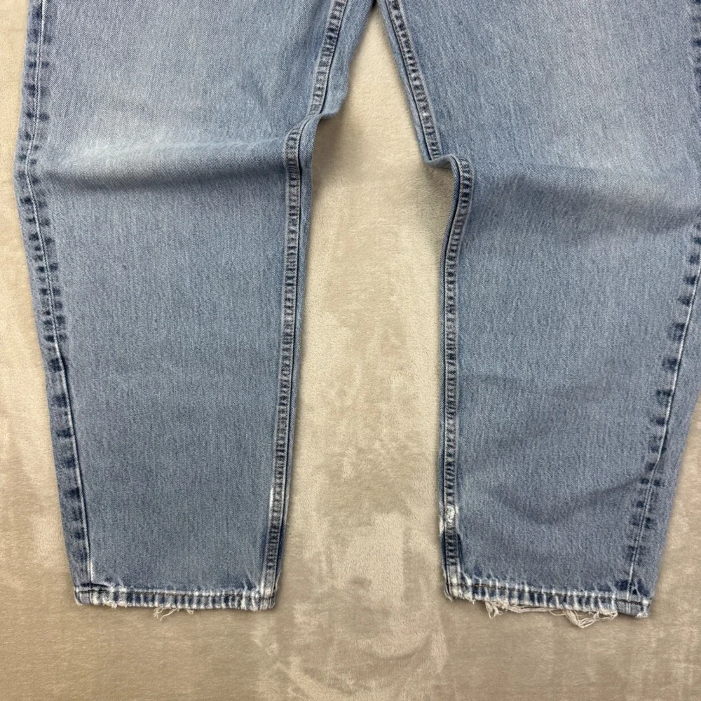 Levis 560 Jeans Mens 38x34(Fits 36) Relaxed Tapered 90s Vintage Light Wash Denim